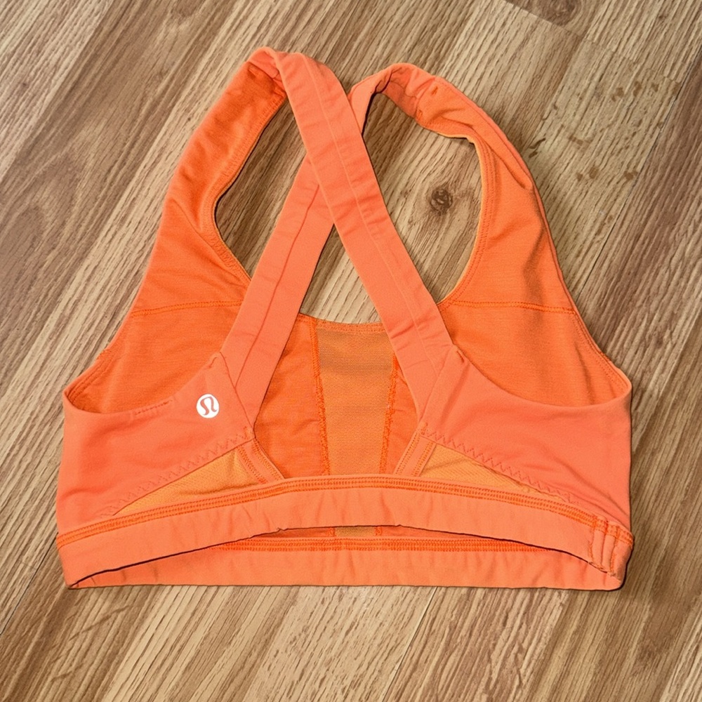 Lululemon Run Stuff Your Bra Size 2 Orange - Picture 4 of 4